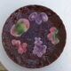 Dish a cakes Sarreguemines vintage 1970, dabbling in enamelled ceramic, fruits