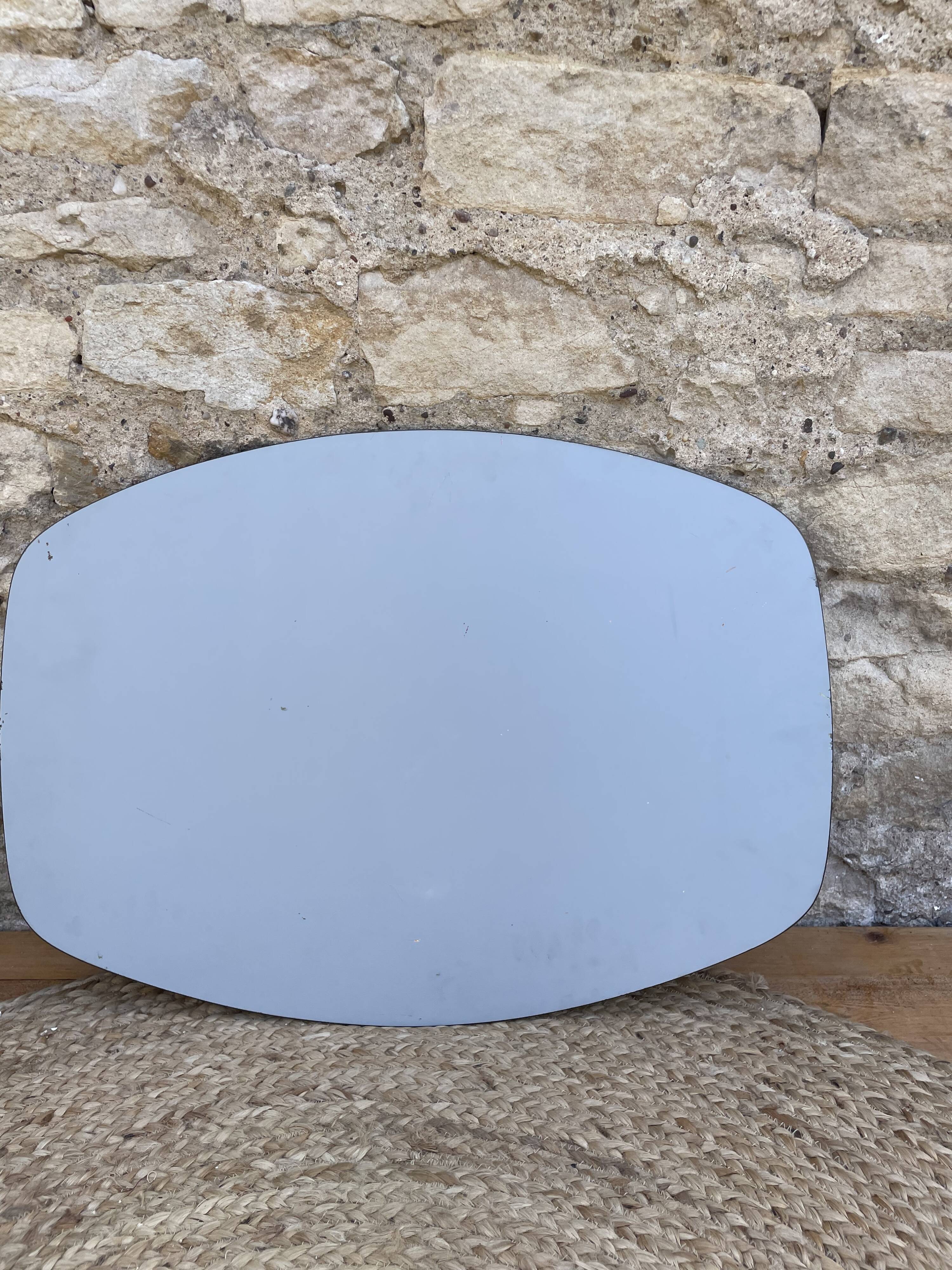 Smoked mirror 60s/70s 69x49cm