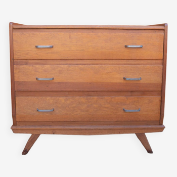 Compass feet chest of drawers