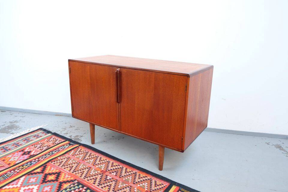 Vintage retro 1960s ASKO commode in teak, mid-century style.