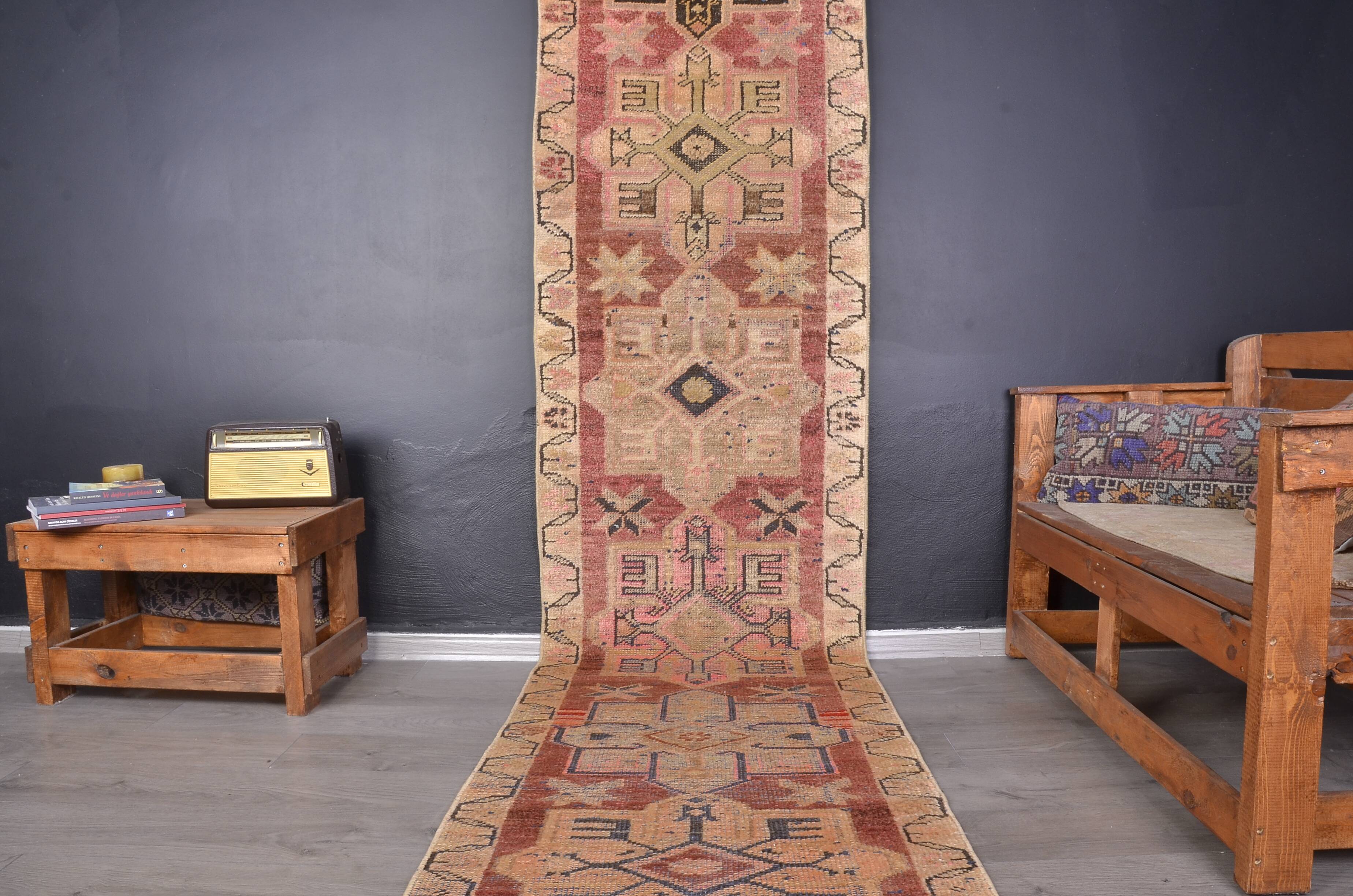 Vintage Hallway Tribal Carpet sku 1873