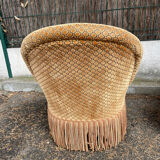 Piary of vintage toad armchairs