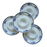 4 White Square Egg Cups