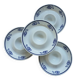 4 White Square Egg Cups