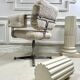 Vintage armchair in faux sheep's fur