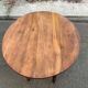 Oval extendable table with leaves Louis Philippe in solid wood, 19th century, with drawer.