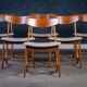 Dining Chairs in Oak and Teak, Denmark, 1960s, Set of 6
