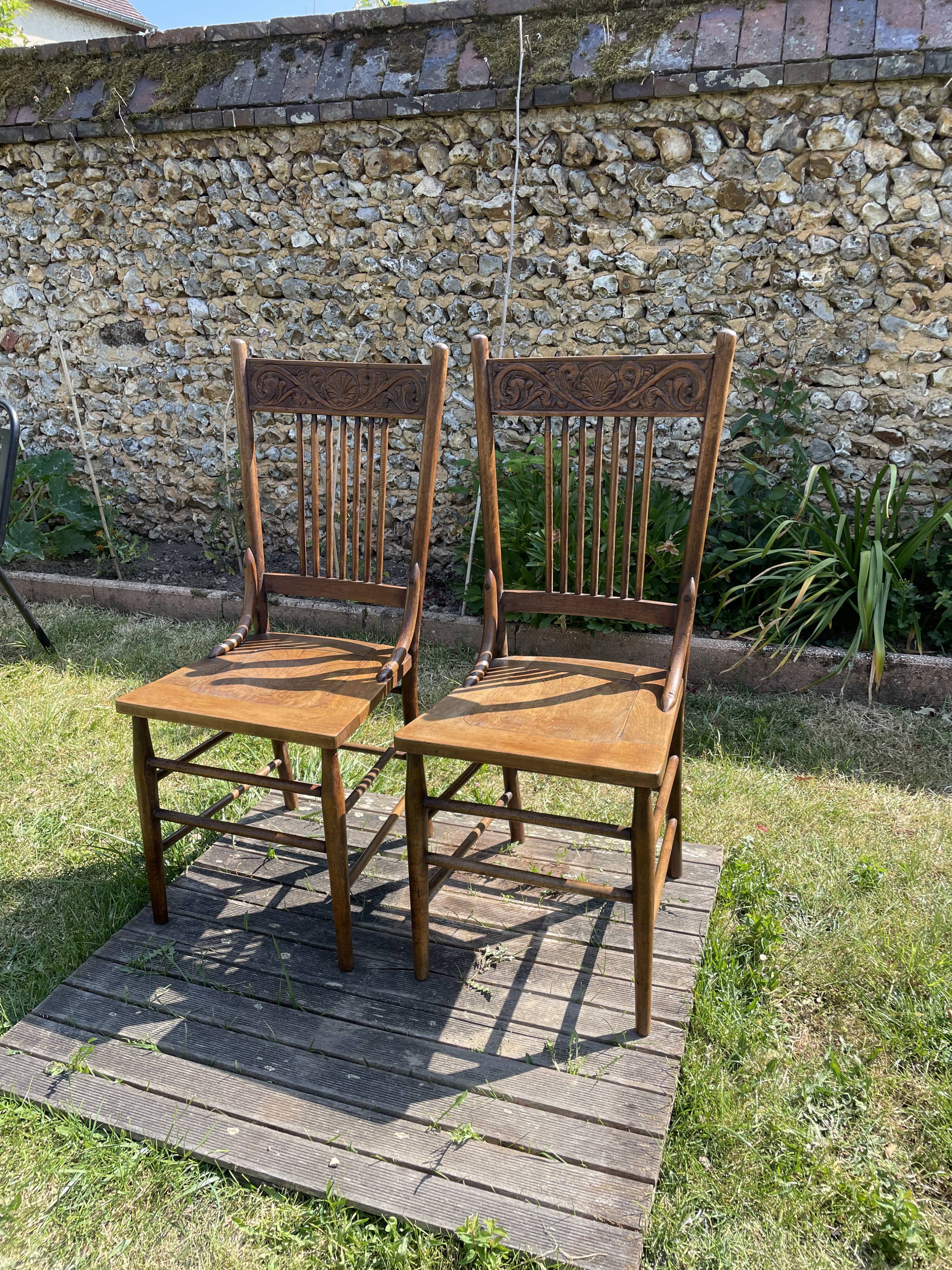 Paire de chaises bistro