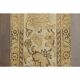 1970s Vintage Turkish Hand-Knotted Wool Cotton Beige Runner Rug 45x388