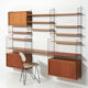 Original String Wall System in Teak by Nisse Strinning, Sweden - 1950's