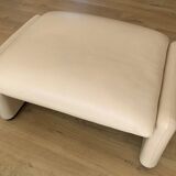 Ottoman Maralunga in leather Cassina