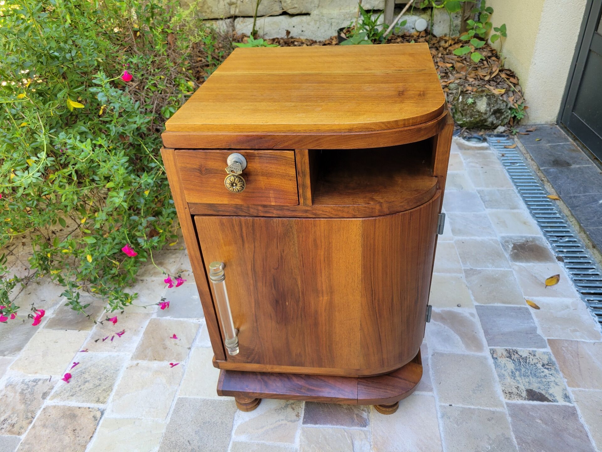 Art Deco bedside table or side table from the 1930s.
