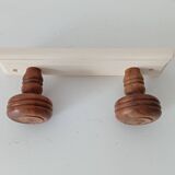Rustic vintage wall coat rack