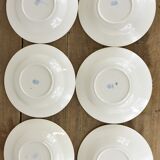 set of 12 plates, 6 flat and 6 hollow N1.