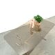Smoked glass coffee table with gold-coloured legs from Sweden