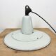 Industrial White Enamel Factory Pendant Lamp, 1960s