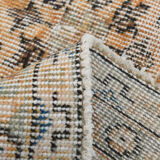 8x12 handmade orange foloral turkish rug 383x257cm