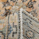 8x12 handmade orange foloral turkish rug 383x257cm
