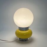 Murano Glass Yellow Table Lamp Mazzega, 60s