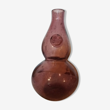 Biot bubble glass vase