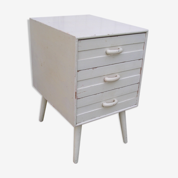 Bedside table with 3 drawers 1960