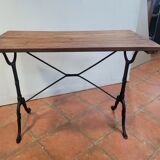 Old bistro table elm tray