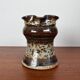 Ceramic workshop carafe vase from mid-century Danish design by Erik Askholm, 1960s.