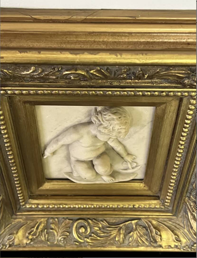 Marble high relief, 1882