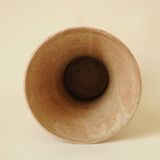 Vase Evasé Motif Marguerite - Potterie en Grès