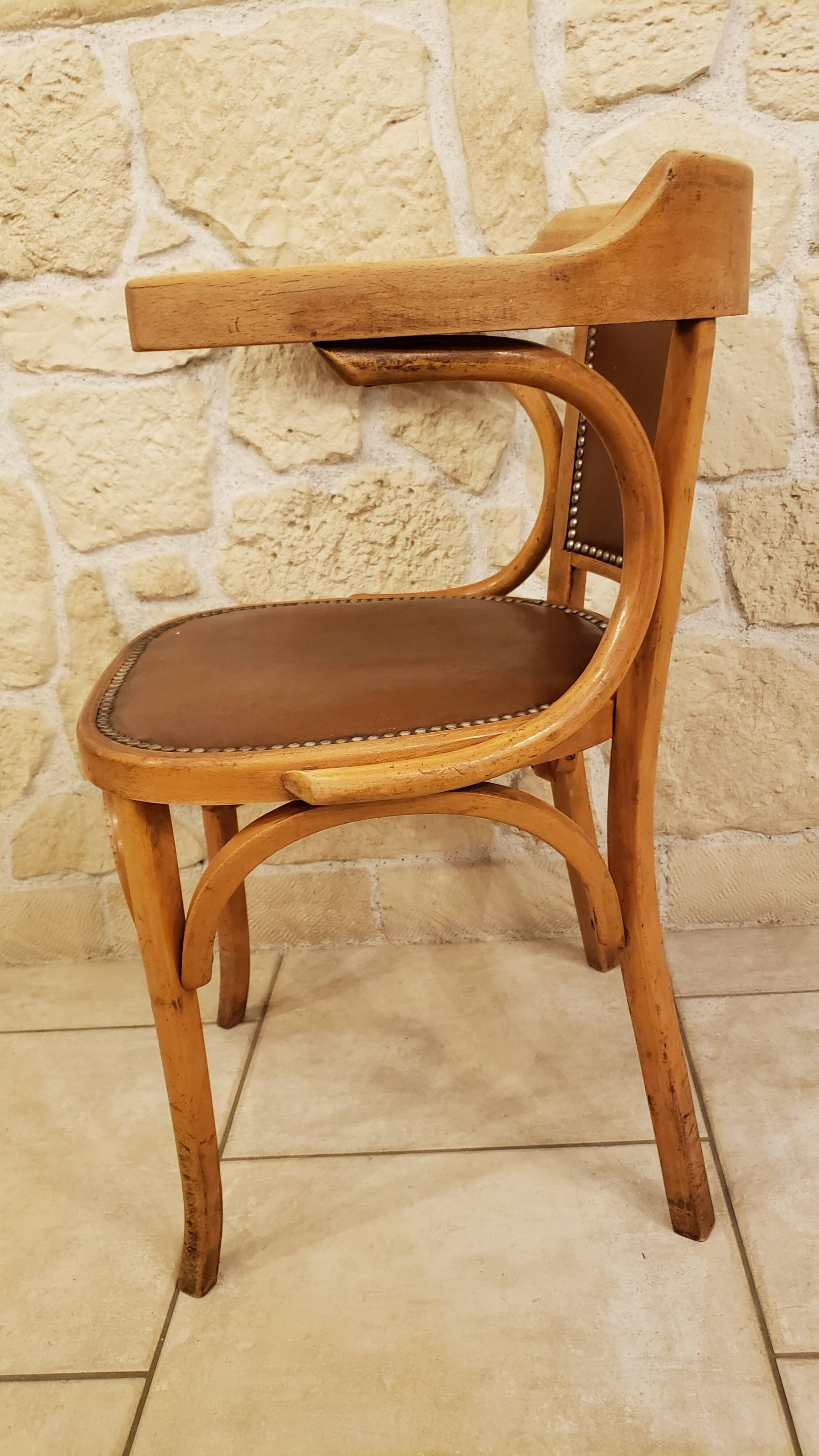 Baumann faux leather office chair