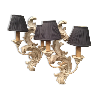 Pair of wall lamps