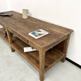 Comptoir ancien, table drapière des années 50