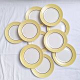 Yellow dinner plates from Moulin des Loups
