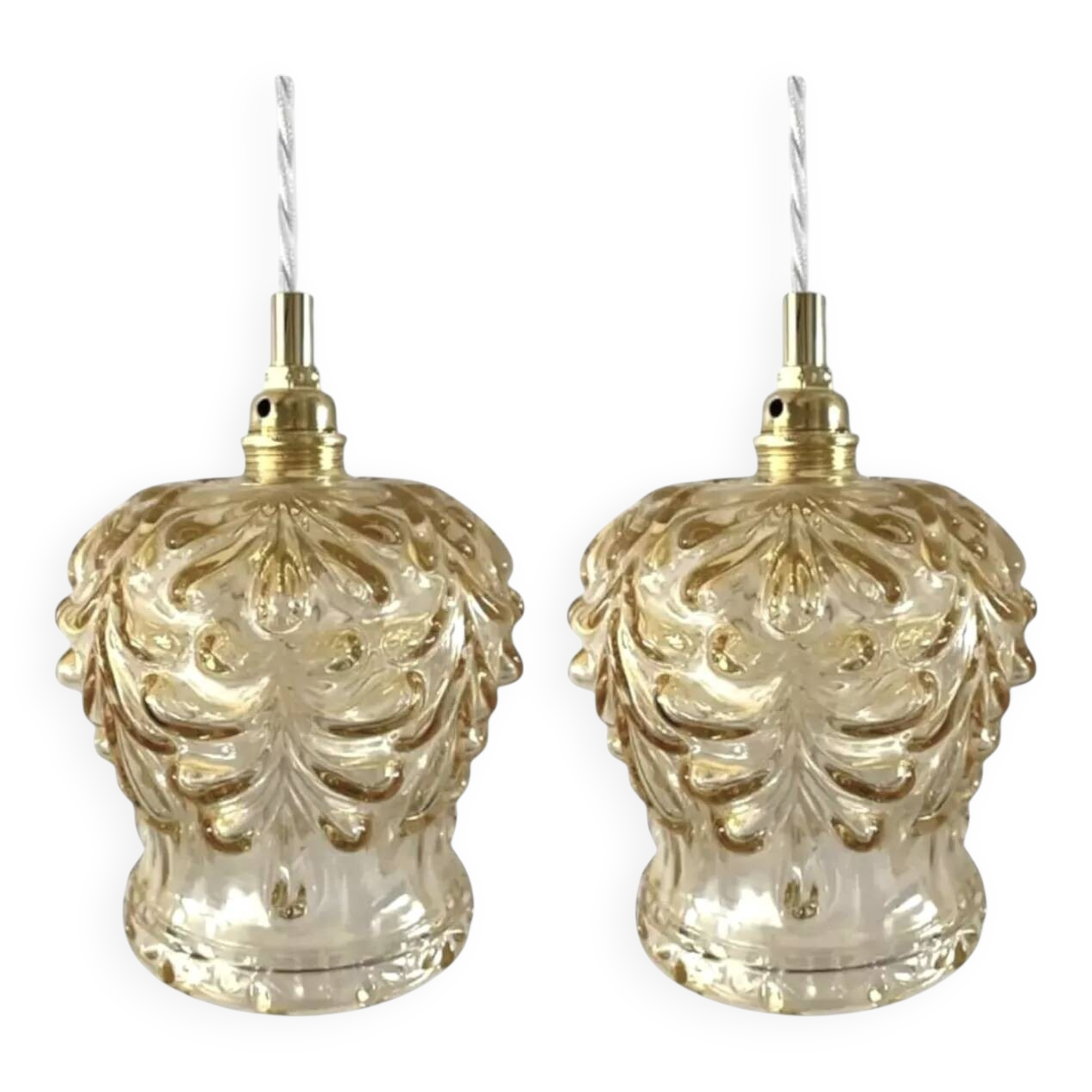 Pair of vintage pendant lights