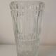 Vase en verre ciselé, motifs "ronds et stries"