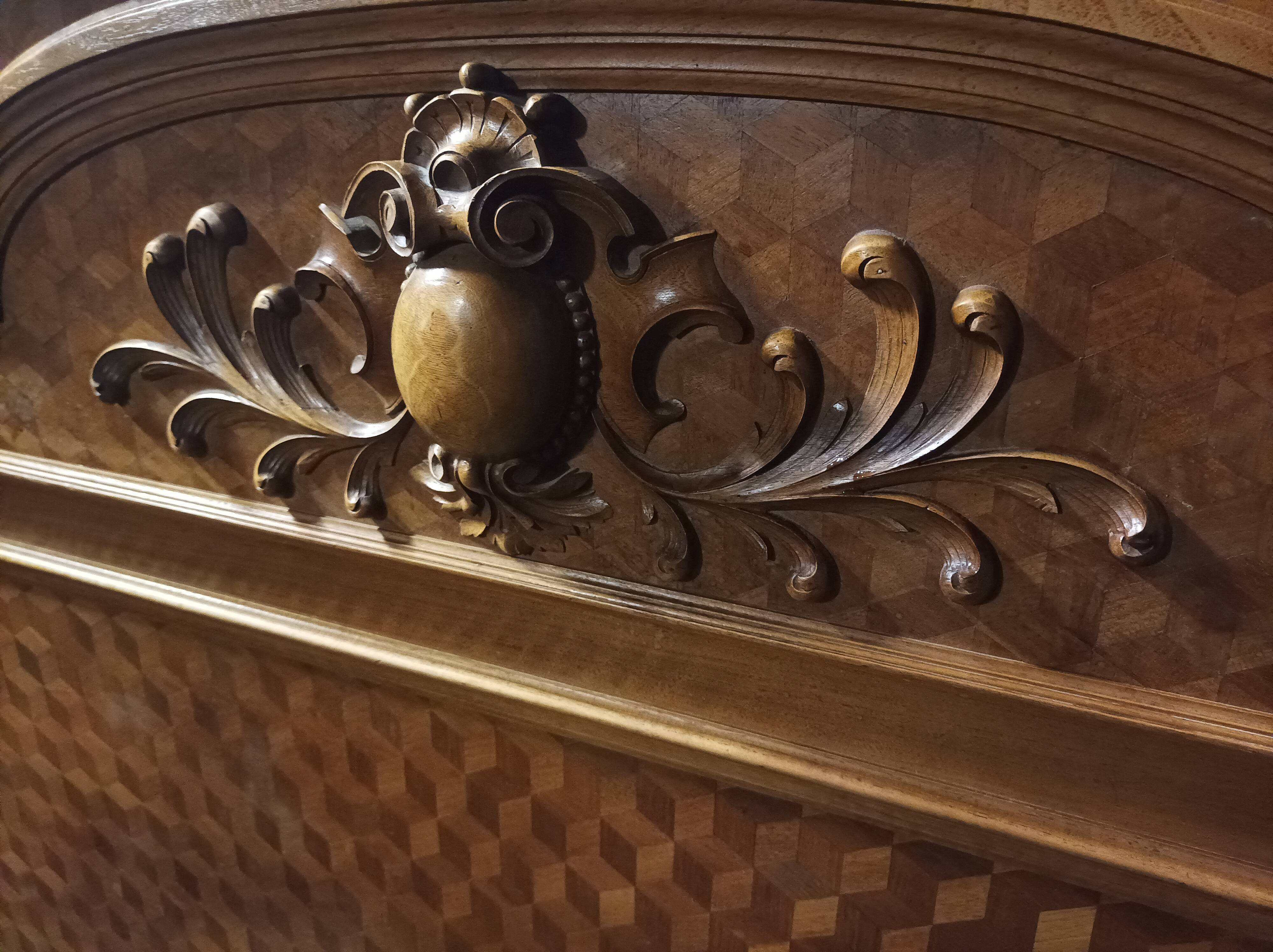 Louis XVI walnut bed