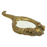 Old Gold Hand Mirror Make Up Mirror Classic Baroque Style