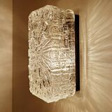 Vintage Brutalist Glass Sconce