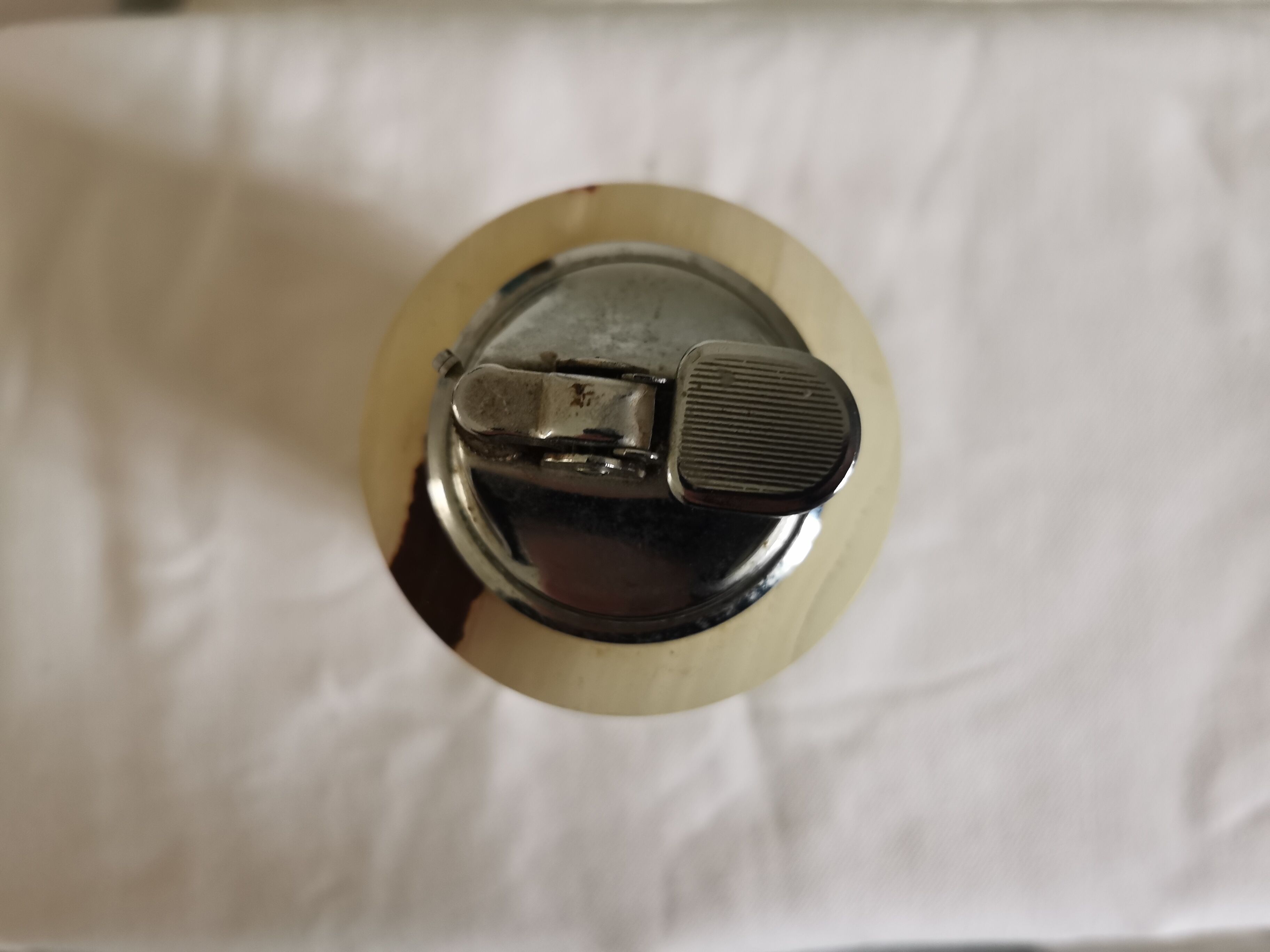 Onyx ashtray and table lighter set