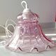 Pink glass pendant lamp
