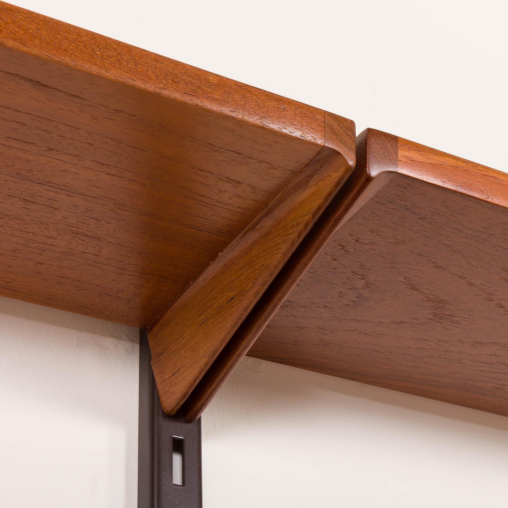 Kai Kristiansen shelving unit in teak by FM Mobler, Denmark, 1960s