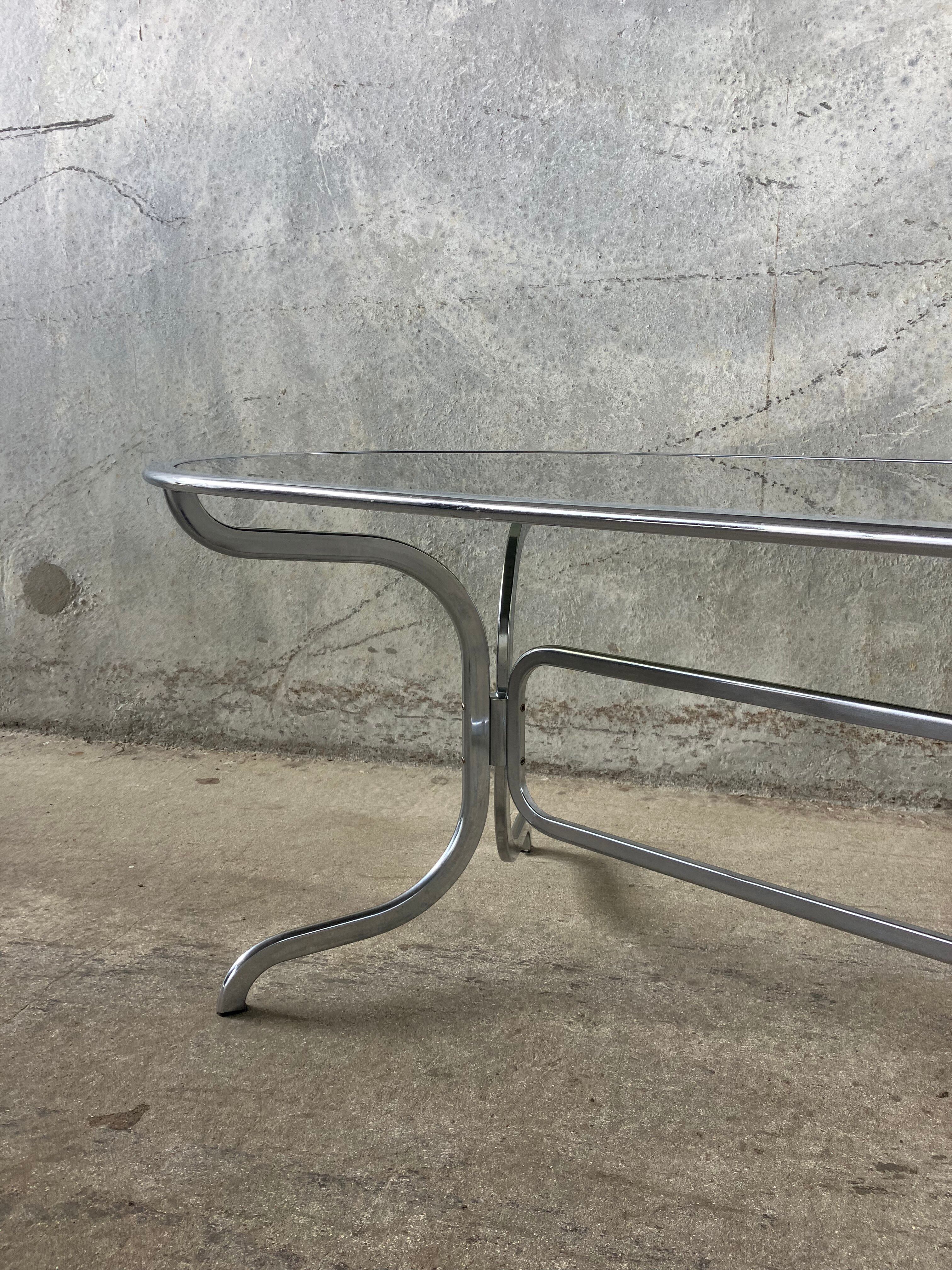 Mid Century dining table by Gastone Rinaldi for Rima, Italy.