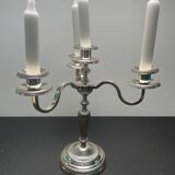 Paire de chandelier, placage argent 12 grammes, Fabiora, Paris, luxe