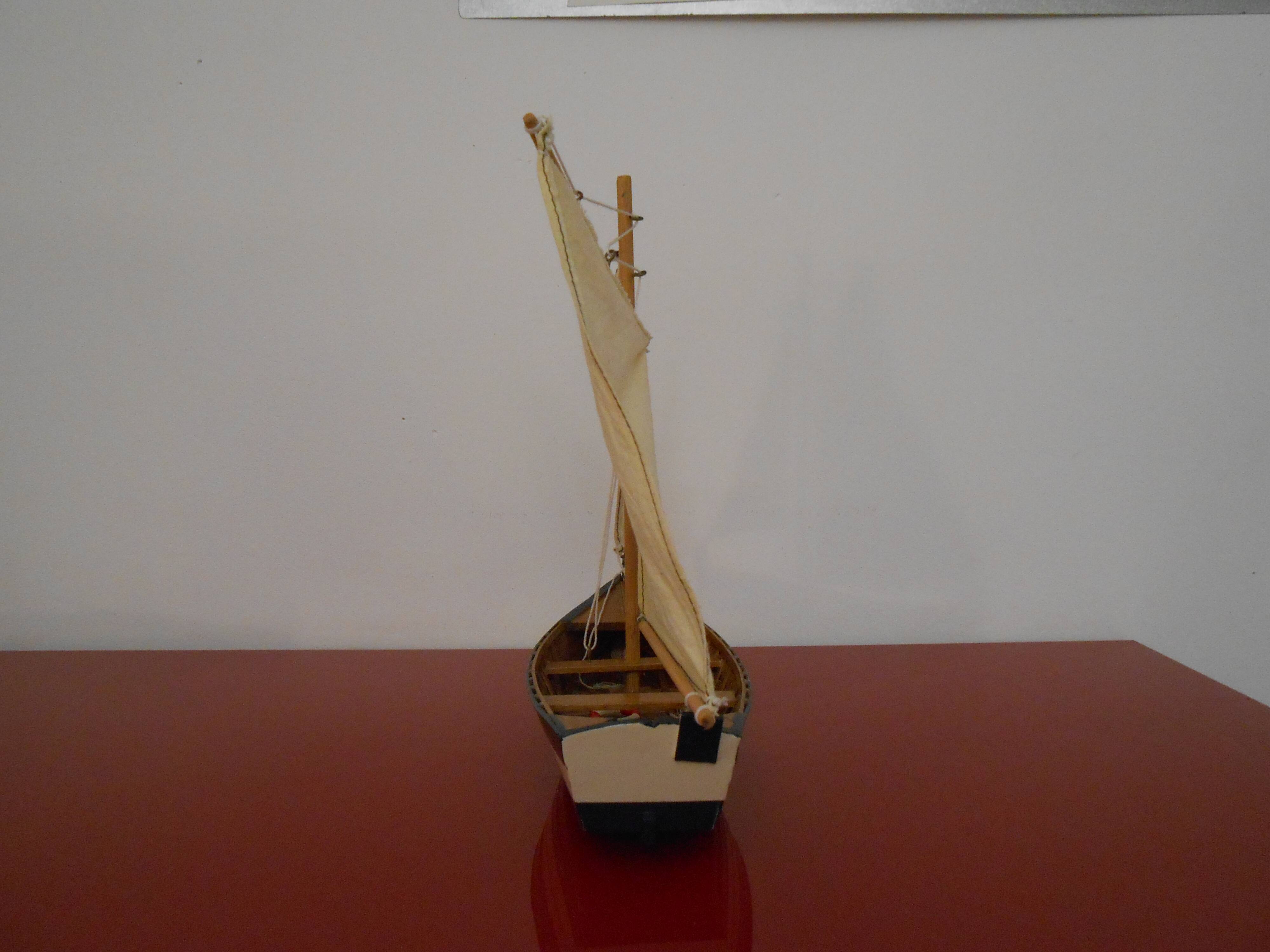 Wooden sail boat model