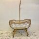 Baby rattan crib