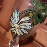 Transparent glass vase