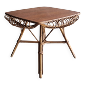 1970s rattan coffee table