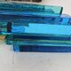 Set of wall lamps in rare blue colour by Svend Aage Holm Sorensen for Hazel & Teudt