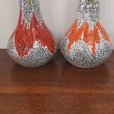 Vintage fat lava vase k369 made in Hungary in the 70s