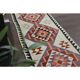 1970s Turkish Oushak Handmade Wool Cotton Beige Runner Rug 89x344
